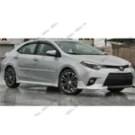Fit 2014-2019 Toyota Corolla Side Body Skirts (Unpainted Matte Black) - Image 4