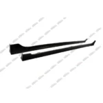 Fit 2014-2019 Toyota Corolla Side Body Skirts (Unpainted Matte Black) - Image 2