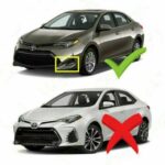 Fit 2017-2019 Toyota Corolla L LE XLE DRL Accent Front Fog Light LED Driving Lamp & Bezel - Image 2