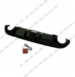 Fits 2019-2022 BMW 3 Series G20 M-Sport Rear Bumper Lip Diffuser with LED Light (Gloss Black) - Image 5