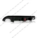 Fits 2014-2017 Infiniti Q50 Rear Spoiler Lower Diffuser with LED Light (Gloss Black) - Image 2