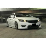 Fit 2013-2017 Honda Accord Sedan 4 Door MOD Style Side Skirts Body Kit (Unpainted Matte Black) - Image 3