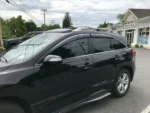 Fit 2013-2017 Subaru Crosstrek XV Clip-On Chrome Trim Vent Window Visors Rain Sun Wind Guards Shade Deflectors - Image 4
