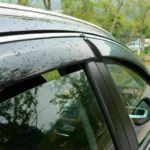Fit 2018-2021 Infiniti Q50 Clip-On Chrome Trim Vent Window Visors Rain Sun Wind Guards Shade Deflectors - Image 2