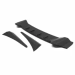 Fit 2016-2021 10th CIVIC 2016-2021 Sedan Rear Roof Vortex Generators(Unpainted / MATTE BLACK)