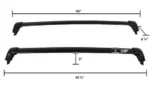 Fit 2017-2019 Honda CRV Black Roof Top Cross Bars Crossbars Rack Luggage Carrier - Image 6