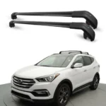 For Hyundai Santa Fe Sport 2013-2021 Baggage Luggage Cross Bar Black
