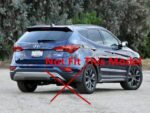 For Hyundai Santa Fe / XL 2013-2018 Rear Trunk Retractable Tonneau Cargo Cover (Black) - Image 5