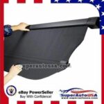 For Hyundai Santa Fe / XL 2013-2018 Rear Trunk Retractable Tonneau Cargo Cover (Black) - Image 8