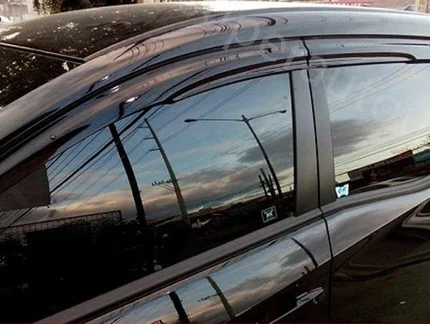 Fit 2012-2016 HONDA CRV CR-V 3D Mugen Style Vent Window Visors Rain Sun Wind Guards Shade Deflectors