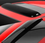 35" Smoke Tint Sunroof Sun Rain Shades Guards Vent Deflector - Image 7