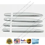 Fit 2007-2011 Toyota Camry Highlander Door Handle Cover Trims (Mirror Chrome)