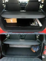 Fits 2008-2015 SMART Fortwo Rear Trunk Retractable Tonneau Cargo Cover (Black) - Image 3