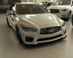 Fits 2014-2017 Infiniti Q50 sport Front Splitter Lip Spoiler (Glossy Black) - Image 5