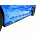 Fit 2015-2020 Subaru Impreza WRX/STI PU Extension Black Side Skirts Body kit - Image 3