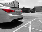 Fits 2014-2017 Infiniti Q50 sport Style Rear Bumper Lip Spoiler Lower Diffuser - Image 4