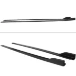Fits 2018-2023 Toyota Camry Set of 2 Side Body Skirts Extensions Gloss Black - Image 3