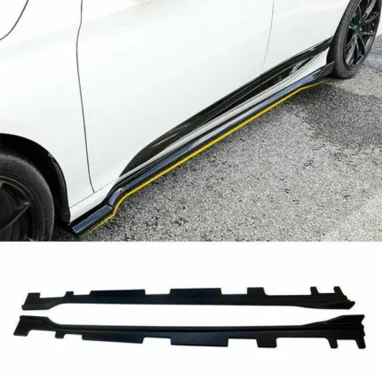Fit 2018-2023 Honda Accord Side Skirt Bottom Line Extension Lip 2pcs (Unpainted Matte Black)