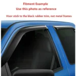 Fit 2016-2021 Toyota Tacoma Double Cab Out-Channel Vent Window Visors Rain Sun Wind Guards Shade Deflectors - Image 3