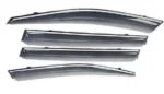 Fit 2011-2021 Dodge Charger Clip-On Chrome Trim Vent Window Visors Rain Sun Wind Guards Shade Deflectors - Image 7