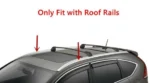 Roof Rack Cross Bar - Black Aluminum | Fits Honda CR-V (12-16) - Image 3