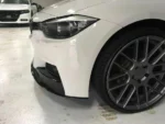 Fits 2012-2018 BMW F30 3 Series M Style Front Bumper Lip Body Kit Gloss Black 2pcs - Image 2