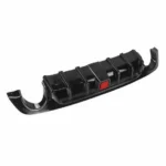 Fits 2018-2021 Infiniti Q50 Rear Bumper Spoiler Diffuser (Gloss Black) - Image 9