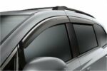 Fit 2014-2021 Acura MDX Clip-On Chrome Trim Vent Window Visors Rain Sun Wind Guards Shade Deflectors - Image 3