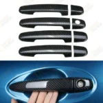 Fit 2003-2011 Toyota Corolla Door Handle Cover Trim (Carbon Fiber Print)