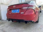 Fit 2018-2023 Toyota Camry Rear Bumper Lip Spoiler Lower Diffuser with LED Light - Image 8