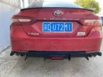 Fit 2018-2023 Toyota Camry Rear Bumper Lip Spoiler Lower Diffuser with LED Light - Image 9