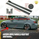 Fit ACURA Rocker Panel Lips Side Body Skirt Extensions Sedan COUPE