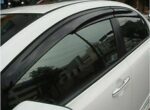 Fit 2008-2014 Subaru WRX STI 3D Mugen Style Vent Window Visors Rain Sun Wind Guards Shade Deflectors - Image 3