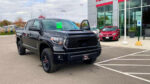 Fits 2014-2021 Toyota Tundra PRO style Front Grille Bumper Hood Black Grill (Black) - Image 4