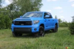 Fits 2014-2021 Toyota Tundra PRO style Front Grille Bumper Hood Black Grill (Black) - Image 5