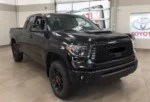 Fits 2014-2021 Toyota Tundra PRO style Front Grille Bumper Hood Black Grill (Black) - Image 2