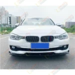 Fits 2013-2018 BMW F30 F31 3-SERIES Sedan Base Front Bumper Lip (Gloss Black) - Image 4