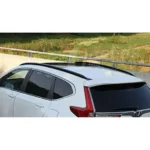 Fit 2012-2016 Honda CRV CR-V Black Silver Roof Rack Side Rail Bar Cross Bar Set - Image 4