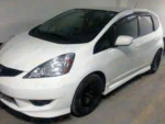 Fit 2009-2013 Honda Fit JAZZ 3D Mugen Style Vent Window Visors Rain Sun Wind Guards Shade Deflectors - Image 3