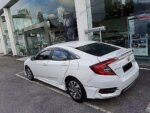 Fit 2016-21 Honda Civic Sedan 4Door MOD Style Side Body Skirts (Unpainted Matte Black) - Image 4