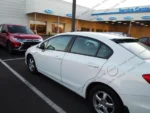 Fit 2012-2015 Honda Civic 4Dr ABS Black Rear Roof Window Visor Spoiler 3D JDM