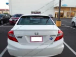 Fit 2012-2015 Honda Civic 4Dr ABS Black Rear Roof Window Visor Spoiler 3D JDM - Image 5