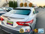 Fit 2018-2024 Toyota Camry 3D JDM ABS Black Rear Roof Window Visor Spoiler (Black) - Image 3