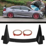 Fit 2016-2021 Honda CIVIC 10th Sedan Roof Vortex Generators (Gloss Black) - Image 6