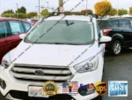 Fit 2013-2019 Ford Escape Baggage Luggage Cross Bar Black - Image 4