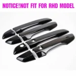 Fit 2016-2020 Honda Civic Door Handle Cover Bezel Trim (Carbon Fiber Print, Smart Holes) - Image 2