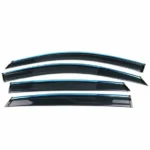 Fit 2012-2021 WRX STI Impreza Sedan Clip-On Chrome Trim Vent Window Visors Rain Sun Wind Guards Shade Deflectors - Image 7