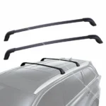 Fit 2014-2018 Toyota Highlander LE OE Style Roof Rack Cross Bars Black Pair Set - Image 2