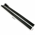 Fit BMW Side Skirt Extensions Splitters Lip Polypropylene 78.7"/2m (Gloss Black) - Image 8