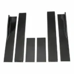 Fit BMW Side Skirt Extensions Splitters Lip Polypropylene 78.7"/2m (Gloss Black) - Image 7